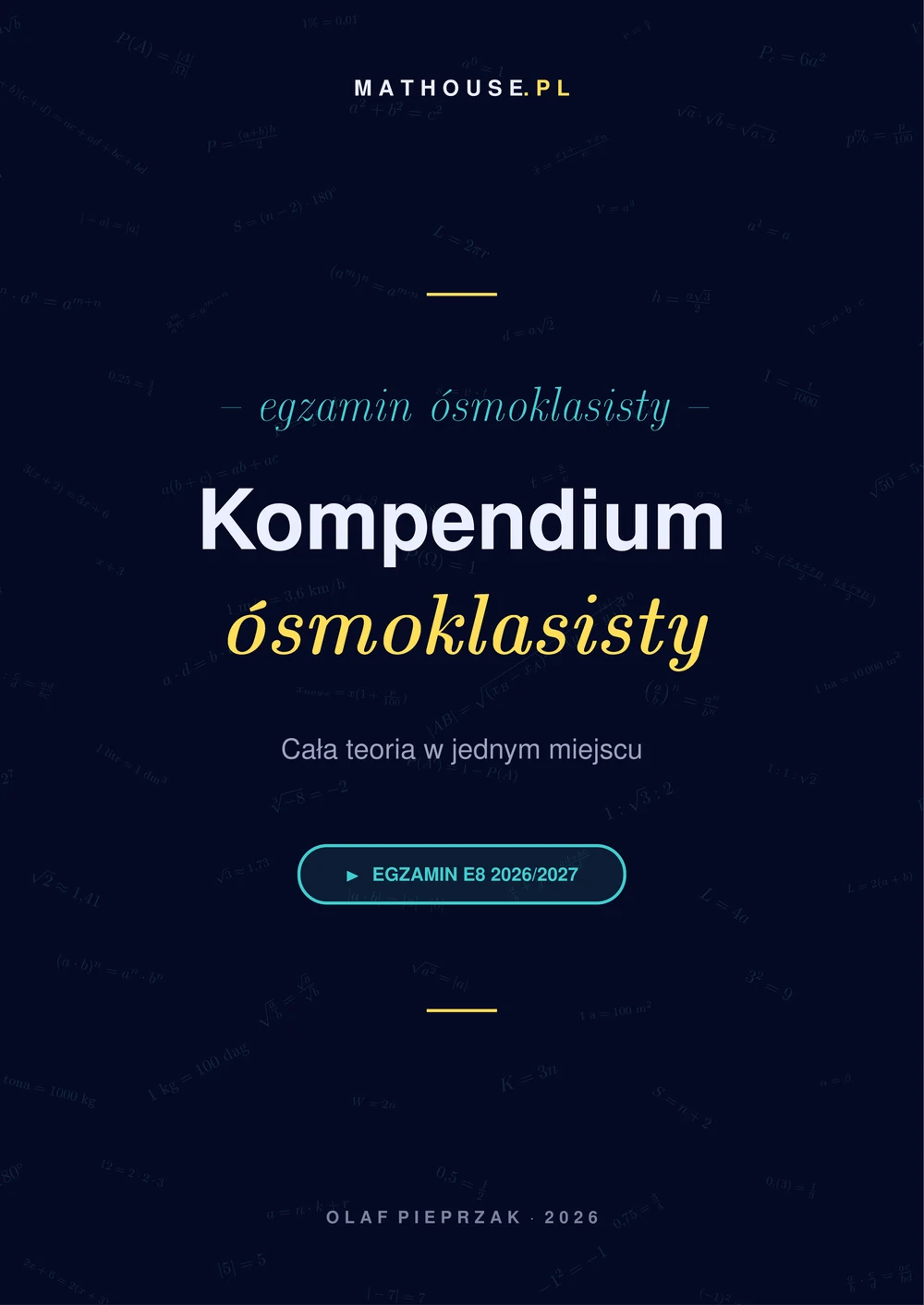 Okładka — Kompendium ósmoklasista